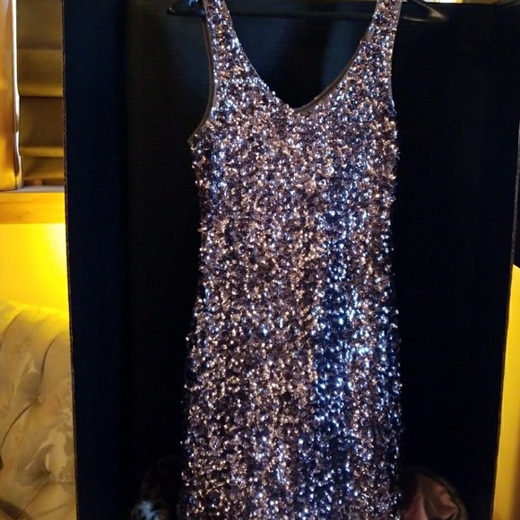 amber blue sequin dress Prom Dress | Formal Dress | Maxi Dress | Prom Gown | Blue | 10 | Alina Maxi Dress - Blue Sequin main image 1